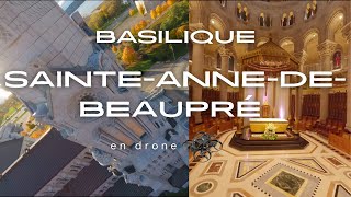 Basilique de SaintAnneDeBeaupré en drone [upl. by Ramad]