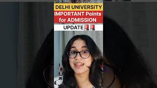 CUET 2024 🔥 Important points to get admission in DU  Delhi university admission process 2024 [upl. by Manon]