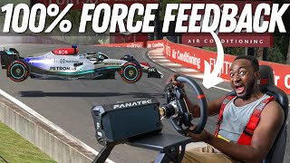 I Tried To Survive 100 Force Feedback On A Direct Drive Wheel [upl. by Lertsek]