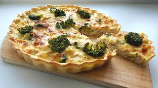 Киш с курицей и брокколи😍сытный вкусный пирог😍 Chicken broccoli pie [upl. by Darcie]