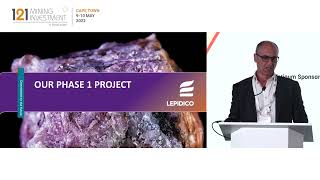 Presentation Lepidico  121 Mining Investment Cape Town May 2022 [upl. by Oramug183]