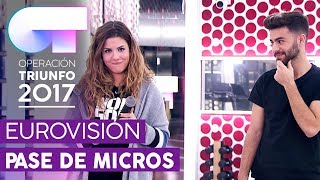 quotMAGIAquot  Miriam y Agoney  Primer pase de micros para la GALA EUROVISIÓN  OT 2017 [upl. by Nolyk]