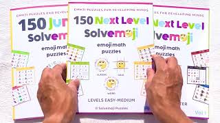 Solvemoji Puzzle Book  Levels Easy Medium  150 puzzles [upl. by Isabelle239]