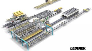 Complete production line for CROSS LAMINATED TIMBER CLT by Ledinek [upl. by Reisman]