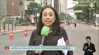 Avenida Paulista fechada paulistanos e turistas aproveitam o feriado [upl. by Fenelia]