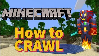 Minecraft How to Crawl in Bedrock Edition [upl. by Anahir623]