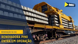 Renovação  Time de Grandes Intervenções de Via da MRS inicia troca de dormentes na Ferrovia do Aço [upl. by Navek]