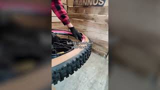 How to install Tannus Armour bike tire inserts with tube [upl. by Nereen]