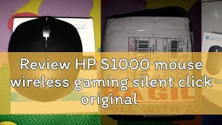 Review HP S1000 mouse wireless gaming silent click original 24G plus 1600DPI Wireless Mouse gamin [upl. by Stillas742]