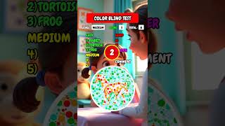 Are you 🟦😎COLOR BLIND  🧪 Test now 🐻🔉trivia shorts colorblindtest [upl. by Ilamad935]