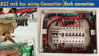 A2Z mcb box wiring connectionrccb connectionmcb box connection12 way mcb box connection [upl. by Lohcin725]