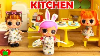 LOL Surprise Doll Kitchen Makeover [upl. by Ecadnarb]