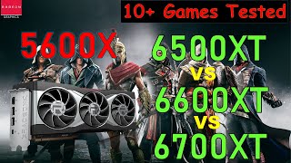 AND RX Series 6500XT Vs 6600XT Vs 6700XT Graphic Card Gaming Benchmarks [upl. by Lussi67]