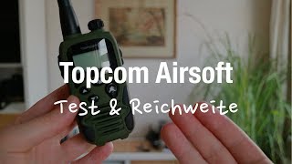 Topcom Twintalker 9500 Airsoft Edition Walkie Talkie Test amp Reichweite [upl. by Crandell914]