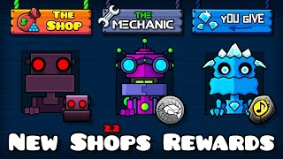 All New Shops Rewards  Geometry dash 22 [upl. by Hannaj539]