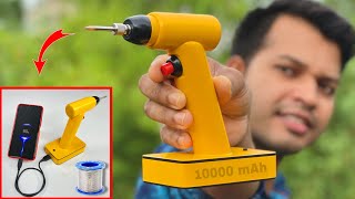 How To Make Rechargeable Soldering Iron With Power Bank At Home [upl. by Ecidnarb894]