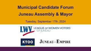 Juneau 2024 Assembly Candidates Forum [upl. by Arracot20]