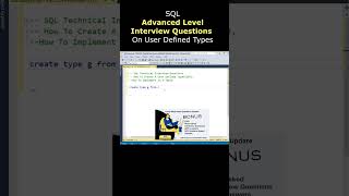 sql advanced level interview questions UDT sqlinterviewquestionsandanswers [upl. by Ayatnahs]