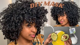 DIY MASQUE POUR RETROUVER TES BOUCLES  cheveux bouclés frisés crépus [upl. by Aeel902]