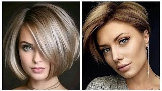 80top most beautiful and trendy short haircut hairstyles and dye color ideaslatest short haircut [upl. by Arelus]