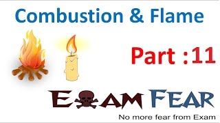 Chemistry Combustion amp Flame Part 11 Structure of Flames Class 8 VIII [upl. by Elvia]