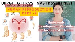 Embryonic development  Placenta Germ layers  Parturition amp Lactation  Human reproduction PGTbio [upl. by Mcguire]