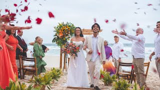 Casamento lindo na praia da Reserva RJ  Lara e André [upl. by Irik]