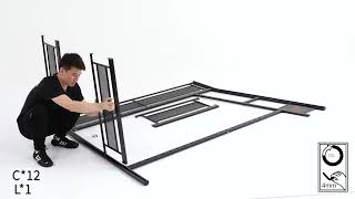 ARMADA DUAL BUNK BED WITH GAMING DESK Unboxing and Assembly Guide [upl. by Ashti]