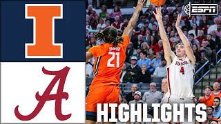 Illinois Fighting Illini vs Alabama Crimson Tide  Full Game Highlights  ESPN College Basketball [upl. by Dambro]