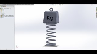 Free SolidWorks Tutorial Dynamic Spring [upl. by Wooster978]