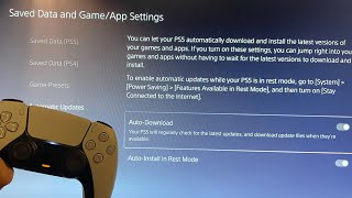 PS5 How to Turn on Automatic Downloads amp Updates Tutorial For Beginners [upl. by Labaw596]