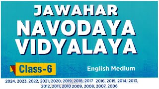 NVS  Navodaya 6th Class Entrance Test 2022 Previous Papers II Important Questions and Answers P1 [upl. by Anelec]