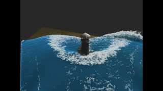 Lighthouse  Fluid simulation with foam [upl. by Adiazteb]