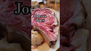 Prime Rib at Haleiwa Joes  Subscribe for more Hawaiirelated videos  Good food dinner dessert [upl. by Ellehcem]