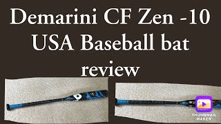 2021 Demarini CF Zen 10 USA Baseball Bat [upl. by Eninahpets351]