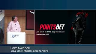 ASX Small and MidCap Conference September 2023  Pointsbet Holdings Ltd ASX PBH [upl. by Jankey629]