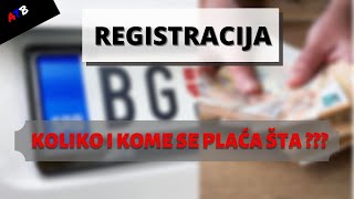 REGISTRACIJA AUTOMOBILA  ŠTA SVE PLAĆAMO    Detaljno o registraciji [upl. by Egdirdle]