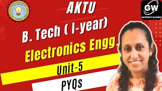 Numerical Problems I Unit5 I Electronics Engg I AKTU First Year [upl. by Dniren]