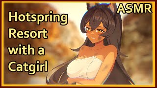 Relaxing Hot Springs with a Catgirl  ASMR  water sounds soapy cleaning assorted triggers [upl. by Corin]