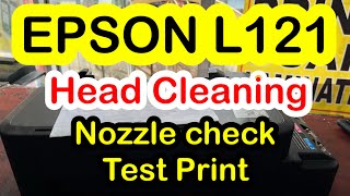 EPSON L121 Head Cleaning  Power Ink Flushing [upl. by Lenox]