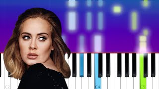 Adele  Million Years Ago  Piano Tutorial [upl. by Nivrek485]