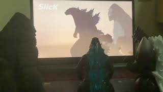 GodzillaKongand SpaceGodzilla reacts to Godzilla vs Destoroyah FINALE  Animation [upl. by Ocko]