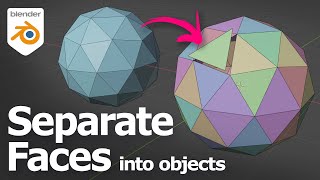 How to separate faces into new objects in Blender [upl. by Ahsinert]