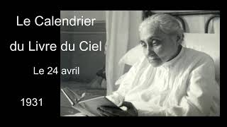 114  24 avril  Le Calendrier du Livre du Ciel Luisa Piccarreta [upl. by Shakespeare]