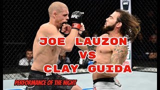 Joe Lauzon VS Clay Guida Performance Of The Night  UFC Fight Night Norfolk 11 Nov 2017 [upl. by Aimik]