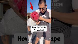 How to Escape a Headlock Self Defense streetfighter fighting fighter boxing [upl. by Nauqyt]