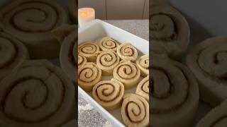 BAKING CINNAMON ROLLS 🍂🤎 [upl. by Beitris]