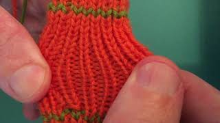 Combination 1x1 Ribbing In The Round Tutorial [upl. by Danais]