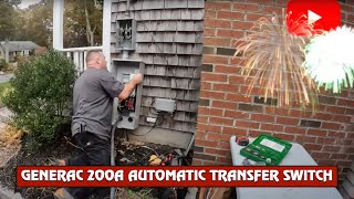 Generac 7209 200A AutomaticTransfer Switch Part 2 of 2  Osterville Cape Cod [upl. by Hanny]