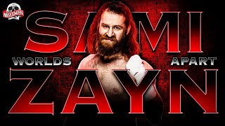 Wwe Sami Zayn quotWORLDS APARTquot Official Theme Song  Visualizer Wwe MusicalMania [upl. by Ettelracs462]